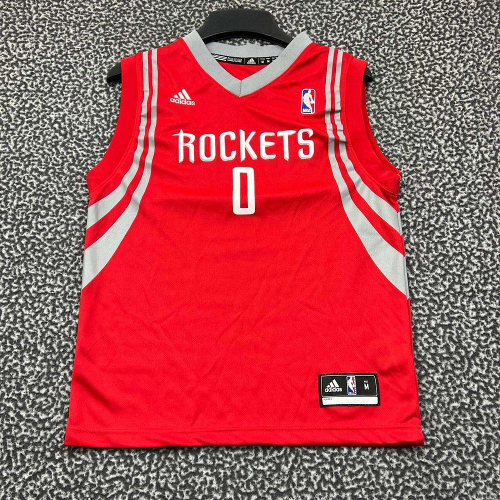 Houston Rockets Brooks‎ #0 Jersey Shirt Youth Medium 10-12 Adidas V-Neck New M
